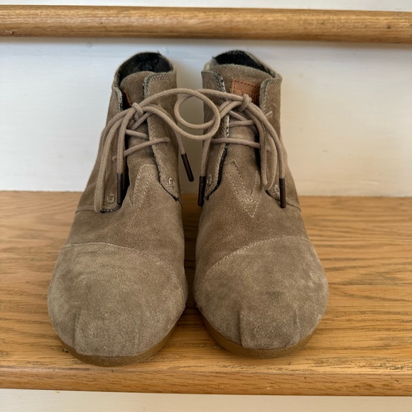TOMS suede wedge desert boots - Picture 3 of 7